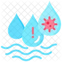 Contaminacion Agua Virus Icono