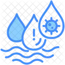 Contaminacion Agua Virus Icono