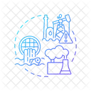 Contaminación del ecosistema  Icono