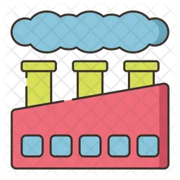 Contaminación de fábrica  Icono