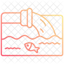 La contaminación del agua  Icono