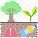 Contaminacion Del Suelo Residuos Suelo Icono