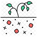 La contaminación del suelo  Icono