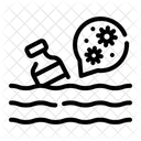 Contaminated Water Pollution Sewer Icon