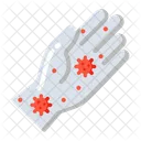 Contaminated hand  Icon