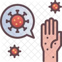 Contamination Hand Virus Icon