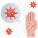 Contamination Hand Virus Icon