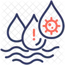 Contamination Water Virus Icon