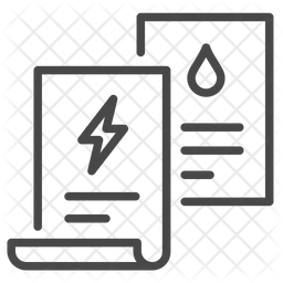 Contas de serviços públicos  Ícone
