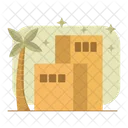 Contemporary arabian building  Icon