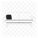 Contemporary Sofa Cushion Sofa Icon