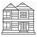 Gable Roof House Home Icon