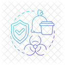 Contención de residuos biomédicos  Icono