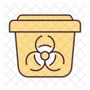 Riesgo Biologico Biomedico Residuos Icono