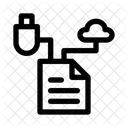 Contenido Nube Gestion De Contenidos Icono