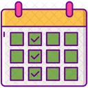 Calendario De Contenidos Calendario Contenido Icon