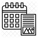 Calendario de contenidos  Icono