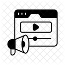 Contenido De Video Transmision De Video Video En Linea Icono