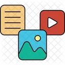 Icono De Contenido De Video Icono