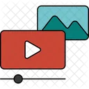 Icono De Contenido De Video Icono