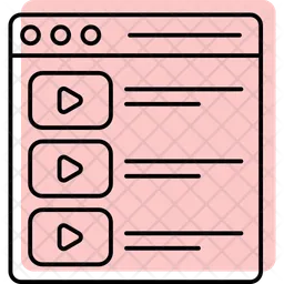 Contenido de vídeo  Icono