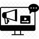 Contenido De Video Transmision De Video Video En Linea Icon