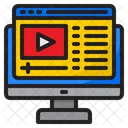 Contenido de vídeo  Icono