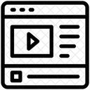 Contenido de vídeo  Icono