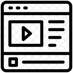 Contenido de vídeo  Icono