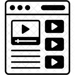 Contenido de vídeo  Icono