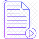 Contenido de vídeo  Icono