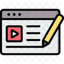 Contenido De Video Video Publicacion Icon