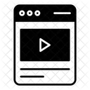 Contenido De Video Transmision De Video Video En Linea Icono