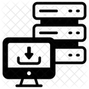 Almacenamiento De Datos Contenido Descargable Almacenamiento De Descargas Icono