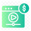 Contenido Pago Monetizacion Publicidad En Video Icon