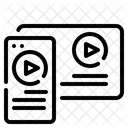 Vídeo de contenido  Icono