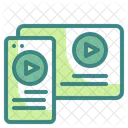 Vídeo de contenido  Icono