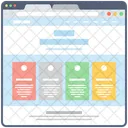 Contenido Web Mapa Del Sitio Web Ventana Web Icono