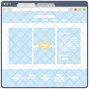 Contenido Web Mapa Del Sitio Web Ventana Web Icon