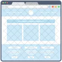 Contenido Web Mapa Del Sitio Web Ventana Web Icon