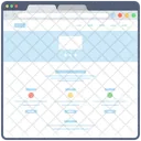 Contenido Web Mapa Del Sitio Web Ventana Web Icon