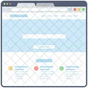 Contenido Web Mapa Del Sitio Web Ventana Web Icon