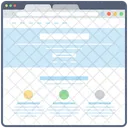 Contenido Web Mapa Del Sitio Web Ventana Web Icon
