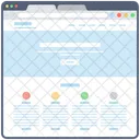 Contenido Web Mapa Del Sitio Web Ventana Web Icon