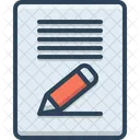Content Writing Paper Storytelling Writing Icon