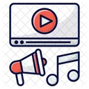 Content Multimedia Video Marketing Icon