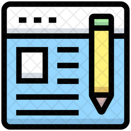 Content Icon of Colored Outline style - Available in SVG, PNG, EPS, AI & Icon fonts