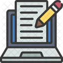 Content Writer Writing Icon