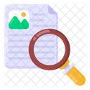 Content Search Content Analysis Data Analysis Icon
