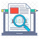 Content Analysis Content Analytics Online Data Analytics Icon